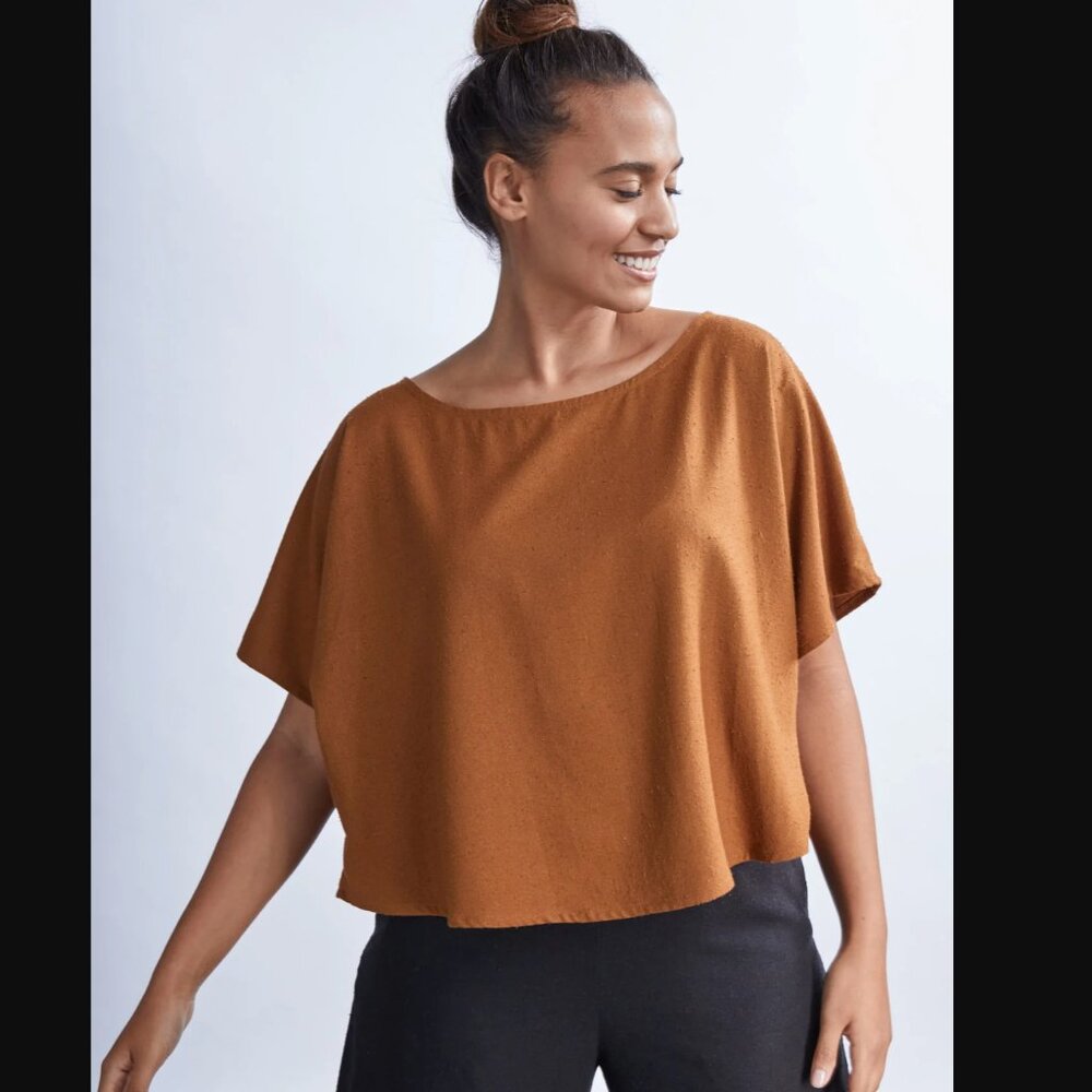 Jamie + The Jones Silk Cropped Top